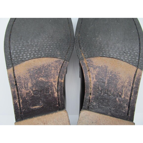 Cole Haan Grand O's Maine Pinch Mens Burgundy Leather Tassel Loafers Size US 10M - Picture 2 of 16